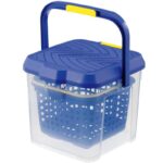 일본 수입 다기능 버킷 야외 시트 낚시 버킷 자동차 보관 상자 스탠딩 세차 버킷 더블 버킷 - 이미지 5