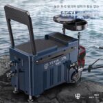 새로운 낚시통은 25년 동안 앉아 있을 수 있습니다. 가을에 새로운 다기능 낚시 상자 낚시 의자 손 막대 테이블 낚시 상자 바퀴가 달린 초경량 풀 세트