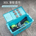 2-in-1 낚시상자 의자 소형 중형 낚시상자 물고기 보관상자 하드쉘 낚시상자 미니 앉을 수 있음 - 이미지 3