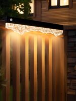 태양열 펀치프리 실외 벽면 세척등 가정용 조명 가로등 정원 벽등 분위기 장식 정원등 - 이미지 4