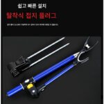 낚시 포탑 브라켓 낚싯대 브라켓 막대 스테인리스 스틸 낚시 상자 손 막대 브라켓 플랫폼 낚시 초경량 낚시 의자 포탑 두꺼워짐 - 이미지 2