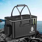 새로운 물고기 양동이 낚시 상자 물고기 양동이 일체형 성형 대용량 접이식 다기능 낚시 상자 살아있는 물고기 양동이 - 이미지 2