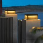 태양광 기둥 조명 야외 방수 안뜰 게이트 기둥 조명 빌라 기둥 조명 울타리 게이트 기둥 조명 벽 헤드 조명 - 이미지 2