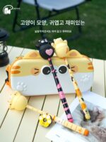 링잉캣 4C 소형낚싯대 부모자식 소형낚싯대 휴대용 어린이낚싯대 미니낚싯대 야외낚시 소형 핸드낚싯대 스트림낚싯대