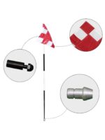 골프 대회용 그린 깃대 체크무늬 깃발 세트 투어 스테인리스 스틸 홀컵 코스 용품 액세서리 - 이미지 2