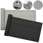 발코니 프라이버시 네트 선쉐이드 세일 그레이 블랙 베이지 200g HDPE 테두리 버클 크로스보더 선쉐이드 네트 - 이미지 4