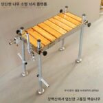 2025년 신제품 야외 소형 낚시 플랫폼 견고한 목재 낚시 플랫폼 미니 미끄럼 방지 휴대용 낚시 의자 초경량 접이식