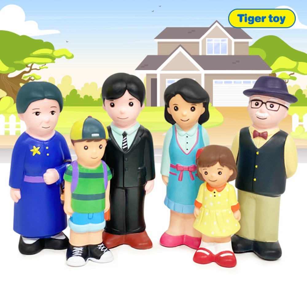 1294d2c5d26847e4e398bede7fd37b02 소프트가족인형6종 - 이미지 1