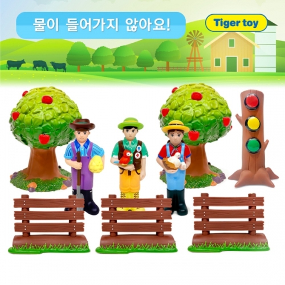 13c740c433d02ee0881e5be8997393c3 소프트 티거 농장 동물 놀이세트 (9pcs) - 이미지 1