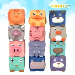 소프트 동물블럭 12p ( 파스텔컬러 )