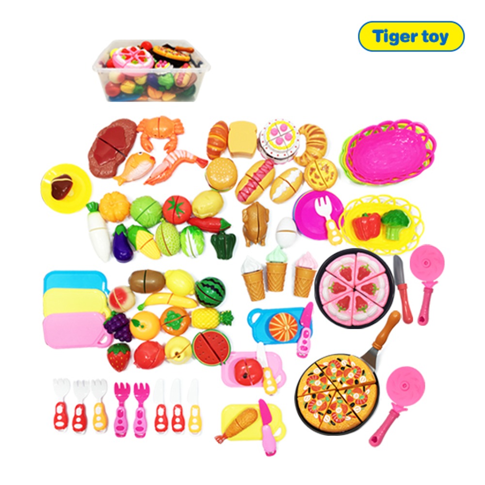 4960c4107daccc36e7d6a3a172ab4220 로얄종합썰기소꿉세트(81pcs)--재고 7개 - 이미지 1