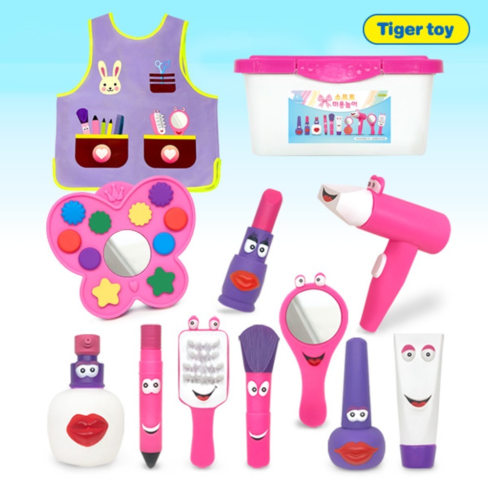 607f7f166729912752479681bdfc7a11 소프트 핑크 미용놀이+미용복(11p) - 이미지 1