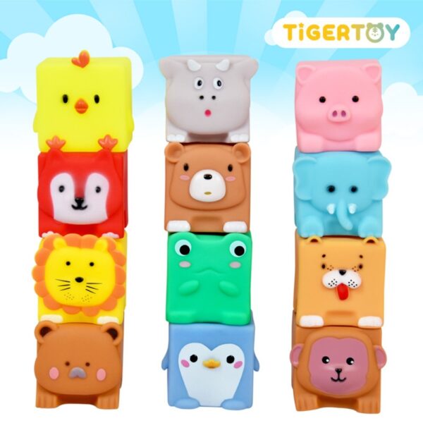 소프트동물블럭12p (비비드컬러)