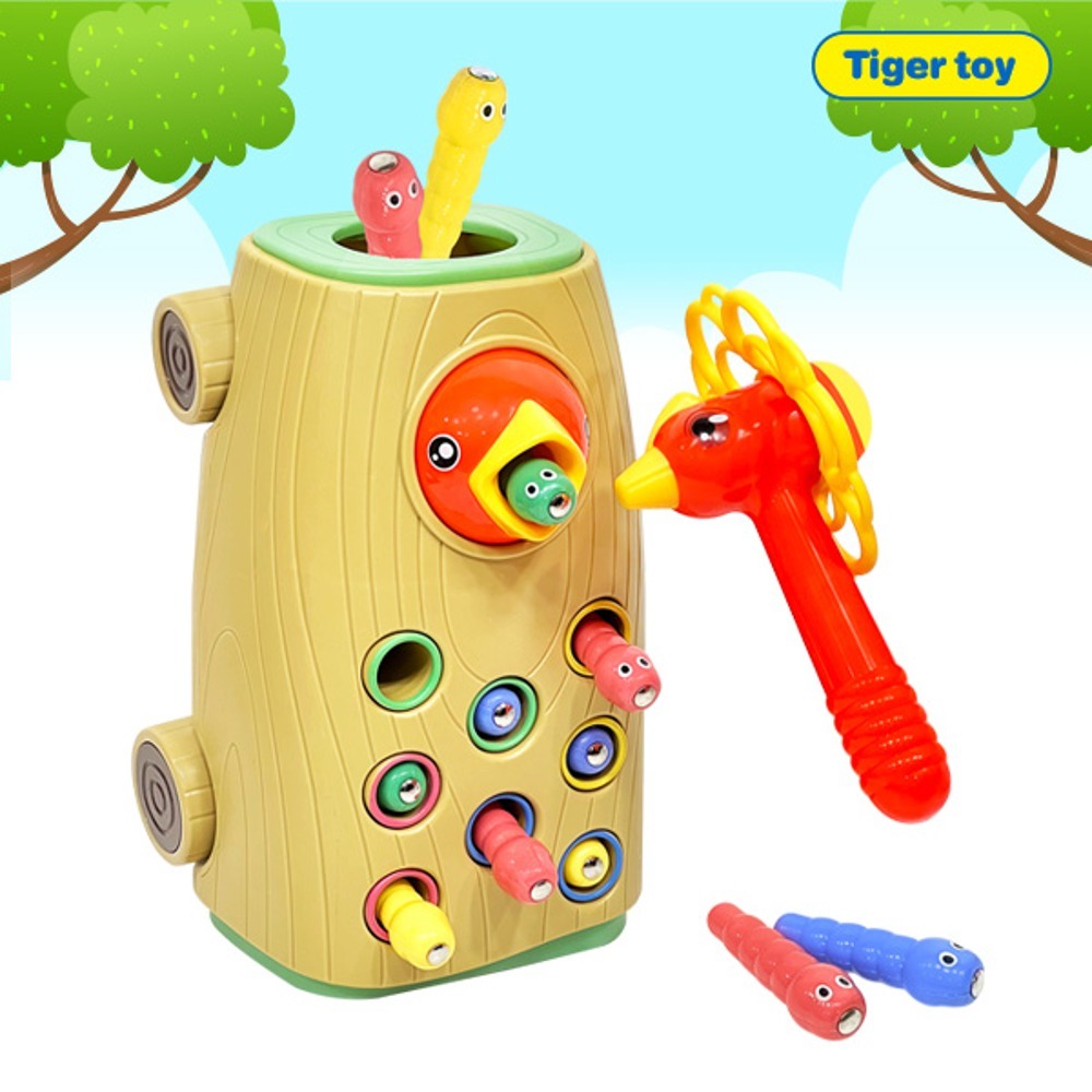 a4ffe20de4f4b43e1080d0d4c101e590 딱따구리 자석 낚시&망치놀이 - 이미지 1