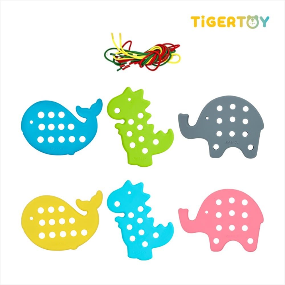 dc2df477f4f86ec7effd519d5a7a6deb 소프트동물실꿰기 + 교구바구니(소)1개(색상랜덤) - 이미지 1