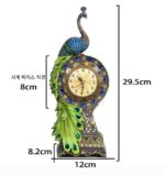 공작 시계 유럽 스타일 창의적인 테이블 시계 골동품 시계 패션 홈 시계 장식 페인트 수공예 장식품 무료 배송 - 이미지 2