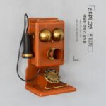 복고풍 고풍스러운 벽걸이 전화 모델 의류 매장 바 창문 장식 벽 장식 사진 소품 - 이미지 3