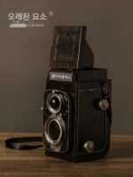 복고풍 고풍스러운 카메라 모델 사진 소품 향수 어린 수공예품 쇼윈도 디스플레이 장식 - 이미지 3