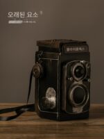 복고풍 고풍스러운 카메라 모델 사진 소품 향수 어린 수공예품 쇼윈도 디스플레이 장식 - 이미지 4