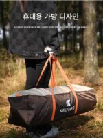 광제 캠핑 텐트 야외 3-4인용 전문 방수 자외선 차단 야간 캠핑 낚시 이중 레이어 두꺼워짐 휴대용 - 이미지 5
