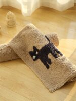 만화 고양이 별 코튼 도어매트 침실 도어매트 진공 청소 먼지 욕실 욕실 흡수성 미끄럼 방지 매트 - 이미지 2