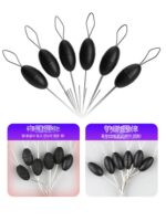 실리콘 대형 슈퍼 올리브 모양의 경쟁형 우주 콩은 낚시줄 낚시 대량 낚시 장비 액세서리에 해를 끼치지 않습니다. - 이미지 2