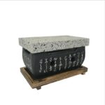 Tengchong 화산석 슬래브 바베큐 플레이트 화산석 록 스테이크 가열 서양 음식 크리에이티브 고온 내성 화산석 - 이미지 4