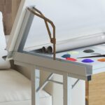 무료 설치 접이식 도면대 간단한 작업대 공부대 컴퓨터대 학생용 책상 책상 도면 도면대 - 이미지 3