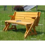 야외용 의자 정원 레저용 테이블 및 의자 공원 정사각형 등받이 벤치 스툴 견고한 목재 부식 방지 조합 발코니 야외 - 이미지 5