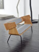 기렌 더블 소파 의자 예술적 스타일 북유럽 산업 스타일 심플한 소형 아파트 의류 매장 카페 긴 벤치