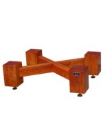 Huisheng 솔리드 우드 오디오 스탠드 삼각대 오디오 스탠드 솔리드 우드 서라운드 사운드 스탠드 바닥 HIFI 스피커 스탠드 - 이미지 5