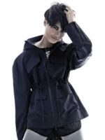 2025년 봄 가을 신상품 패션 재킷 숏 재킷 여성 방수 방풍 아웃도어 여행 숏 윈드브레이커 트렌디 브랜드 쿨 스타일 - 이미지 2