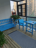 맞춤형 견고한 목재 가구 탄화 수납 벤치 발코니 거실 소파 의자 야외 안뜰 팔걸이 등받이 정원