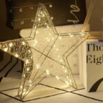 BG 크리스마스 분위기 레이아웃 장식 조명 크리스마스 스택 조명 다섯개 별 조명 상업용 윈도우 디스플레이 레이아웃 따뜻한 조명