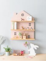 아잉 파티션 벽걸이 선반 소형 팝마트 블라인드 박스 디스플레이 사다리 벽걸이 어린이방 수납 벽걸이 - 이미지 2