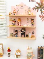 아잉 파티션 벽걸이 선반 소형 팝마트 블라인드 박스 디스플레이 사다리 벽걸이 어린이방 수납 벽걸이 - 이미지 3