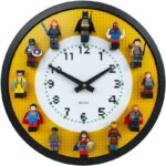 미니피규어 조립 블록과 호환되는 오리지널 벽시계 벽 장식 시계 스윕 초침 무음 12인치 어린이 방 시계 - 이미지 5