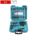 정품 마키타 마키타 다기능 복합 공구 세트 전기 드릴 임팩트 드릴 드릴 비트 배치 헤드 홈 30피스 세트 - 이미지 5