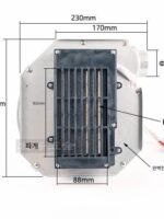 PTC 히터 송풍기 열풍 송풍기 고온 난방 산업용 건조 전기 히터 파이프라인 열풍 방폭 - 이미지 3