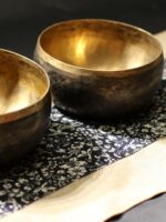 오래된 노래 그릇 옴 사운드 네팔 순수 수제 구리 차임 불교 그릇 찬송 그릇 요가 장식품 불교 그릇 발음 그릇 - 이미지 3