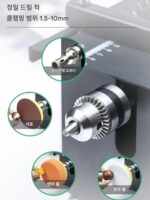 400W 마이크로 데스크탑 미니 테이블 톱 목공용 소형 전기 톱 테이블 그라인더 모델 톱 휴대용 절단기 - 이미지 5