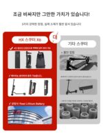 HX Happy 접이식 전기 스쿠터 성인용 미니 소형 전기 스쿠터 초경량 휴대용 여행용 배터리 자동차 - 이미지 2