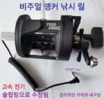 보이는 앵커 낚싯대 릴 낚싯대 릴 자동 라인 플라스틱 바다 낚시 풀 메탈 드럼 릴 배수 보트 낚싯대 릴 철판 릴 - 이미지 2