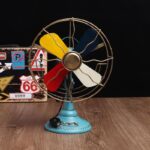 레트로 향수 607080년대 구식 철제 전기 팬 모델 장식품 바 레스토랑 소품 장식 - 이미지 2