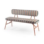 북유럽 현관문 신발 벤치 디자이너 롱 벤치 등받이 홈 다이닝 테이블 벤치 미니멀리스트 벤치 레스토랑 벤치 - 이미지 5