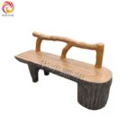 시멘트 모조 목재 벤치 콘크리트 벤치 벤치 레스트 레저 백 의자 공원 야외 정원 벤치 벤치 - 이미지 5