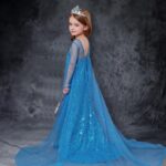 엘사 공주 드레스 겨울왕국 2 엘사 스커트 엘사 여아 봄 가을 긴팔 아동복 엘사 드레스 여성 - 이미지 2