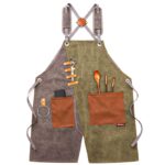 인터넷 연예인 앞치마 패션 데님 맞춤 로고 커피 티숍 문신 아티스트 작업복 남녀 미용 허리 - 이미지 5