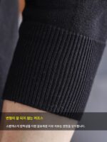 가을 회색 스웨터 남성 니트 카디건 재킷 캐주얼 봄 가을 얇은 V넥 중년 및 노인의 따뜻함을 유지하는 최고의 옷 - 이미지 4