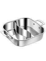 스틸라이스 304 스테인리스 더블 플레이버 냄비 핫팟 냄비 가정용 농축 인덕션 쿠커 스페셜 샤브샤브 핫팟 냄비 대용량 - 이미지 5